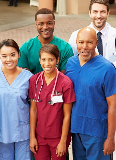 medical professionals smiling